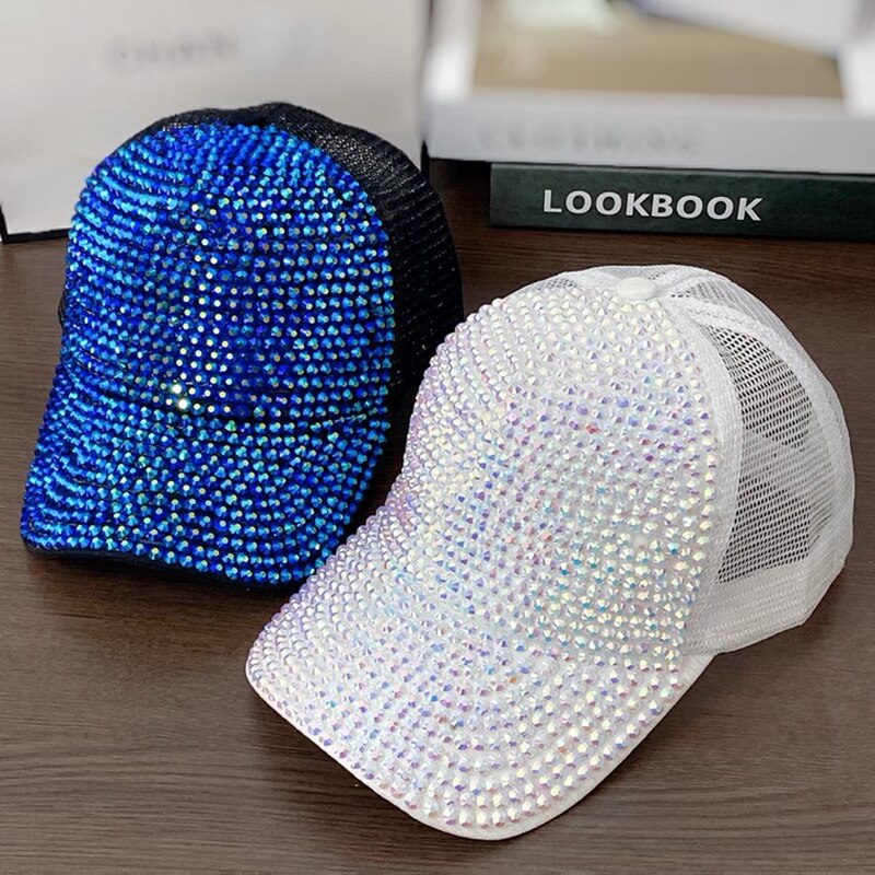 Strass Fashion Cappy Basecap Baseball Cap Mütze Kappe Damen Streetware