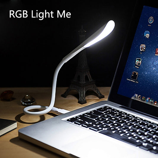 USB Flexible LED Nachtlampe Laptop Notebook Leselampe Power Bank Camping