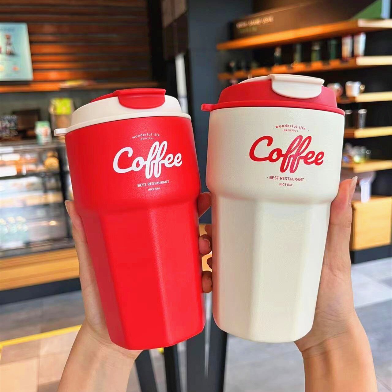 MUG Isolierbecher Auto Thermobecher to go 420/620 ML Spülmaschinengeeignet Edelstahl