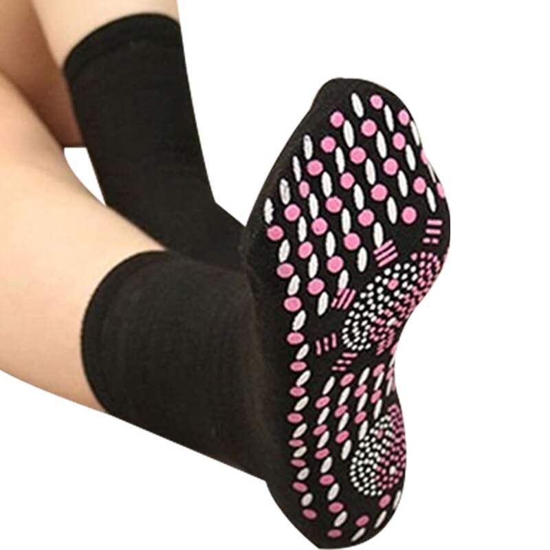 Selbsterwärmende Turmalin-Magnet Socken Therapie Magnetfeldtherapie Fußmassage