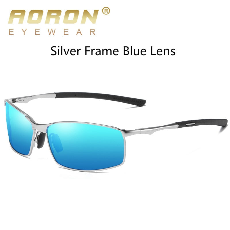 Aluminium Herren Sonnenbrille Polarisiert UV400 Schutz HD Fahren Pilotenbrille
