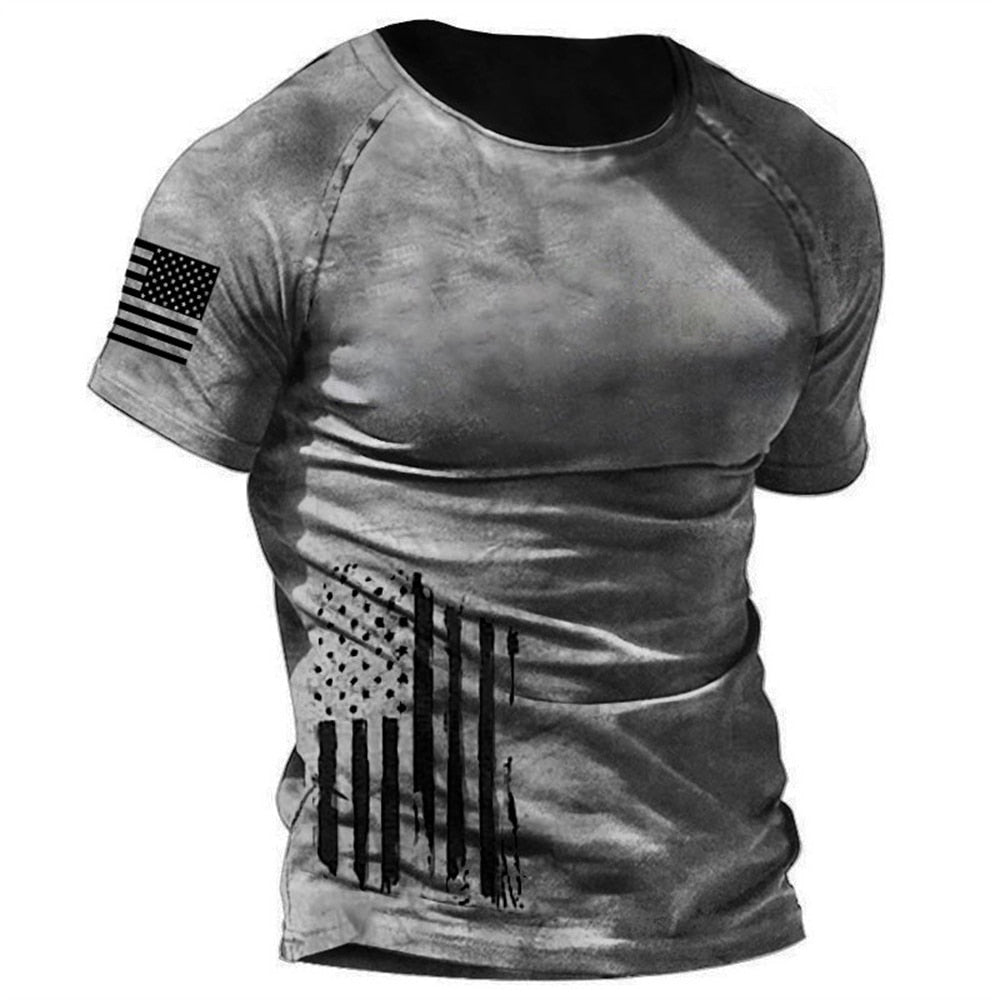 Fashion Herren Vintage Motorsport 3D T-Shirt Rundhals Unisex Sommer Streetwear