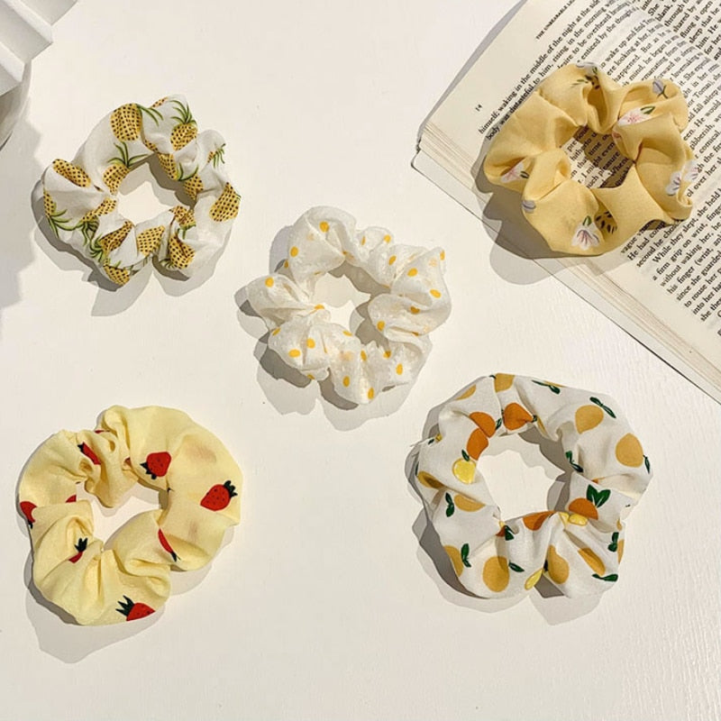 1/7 Stk/Set Haargummi Samt Haarband Zopfband Zopfgummi Velour XL Scrunchie Dick Matt