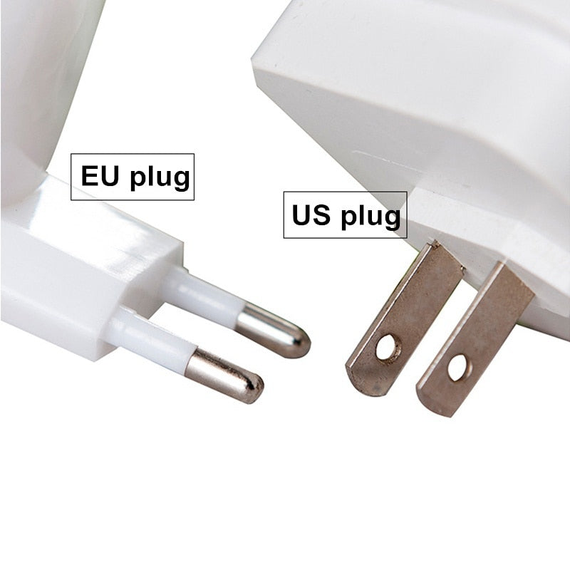 LED Nachtlicht 0.8W 230V Bewegungsmelder 5m 360° Infrarot Lampe Steckdosen Licht