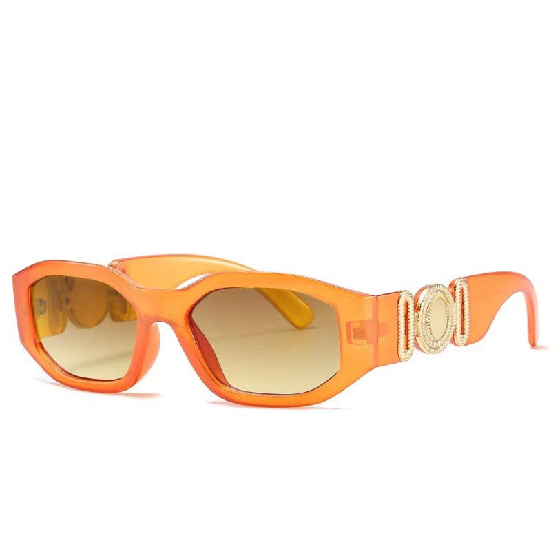 Designer Sonnenbrille Damen Herren Quadratische Übergröße Gläser Vintage UV400