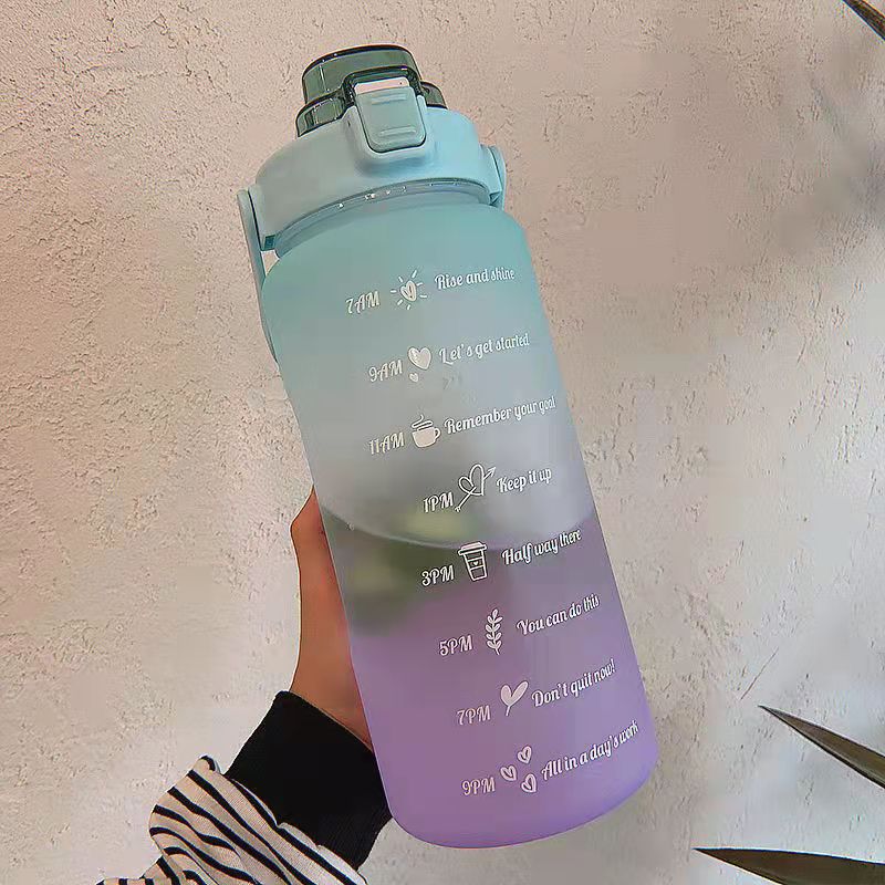 2L Trinkflasche Sportflasche Wasserflasche Getränkeflasche BPA-frei Tritanflasche