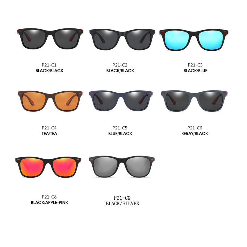 Fashion Herren HD Polarisiert Sonnenbrille 100% UV400 Polycarbonat Pilotenbrille