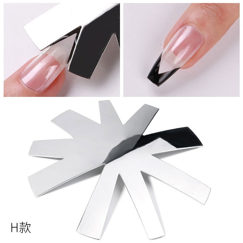 9 Größen French Nail Nagel Kunst Maniküre Schablone Trimmer Styling Tool