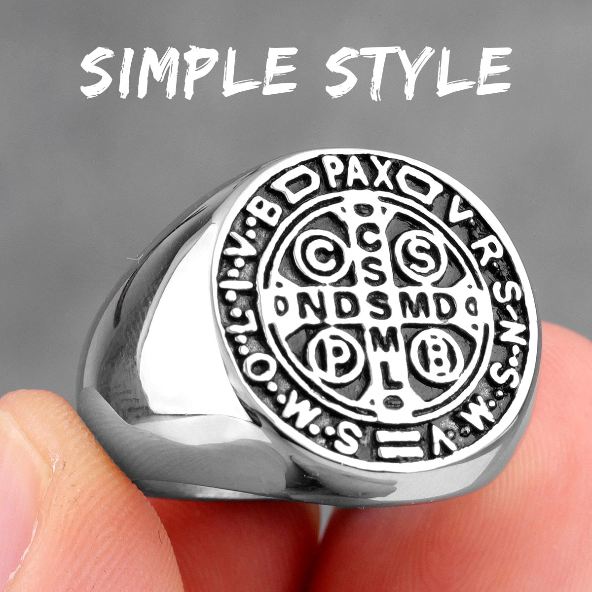Edelstahl Herren & Damen Biker Rocker Spinning Ring Silber Skull Gothic
