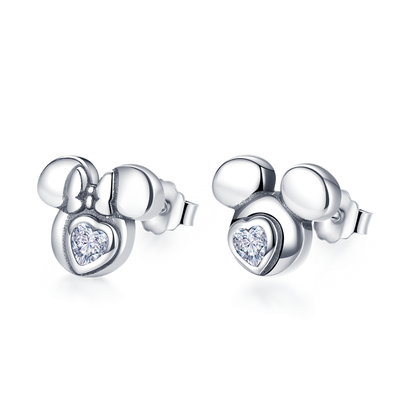 1 Paar Creolen aus 925 sterling Silber Ohrringe Ohrschmuck Zirkonia Ohrstecker
