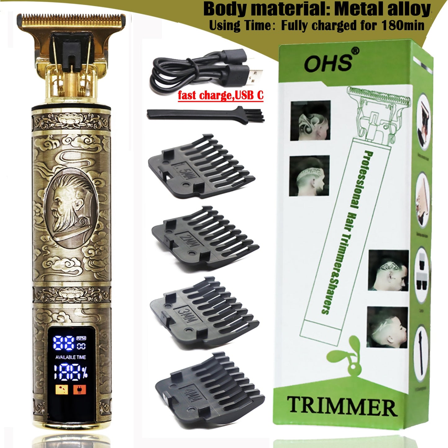 Profi Haarschneidemaschine Haarschneider Rasierer Hair Clipper Bart Trimmer