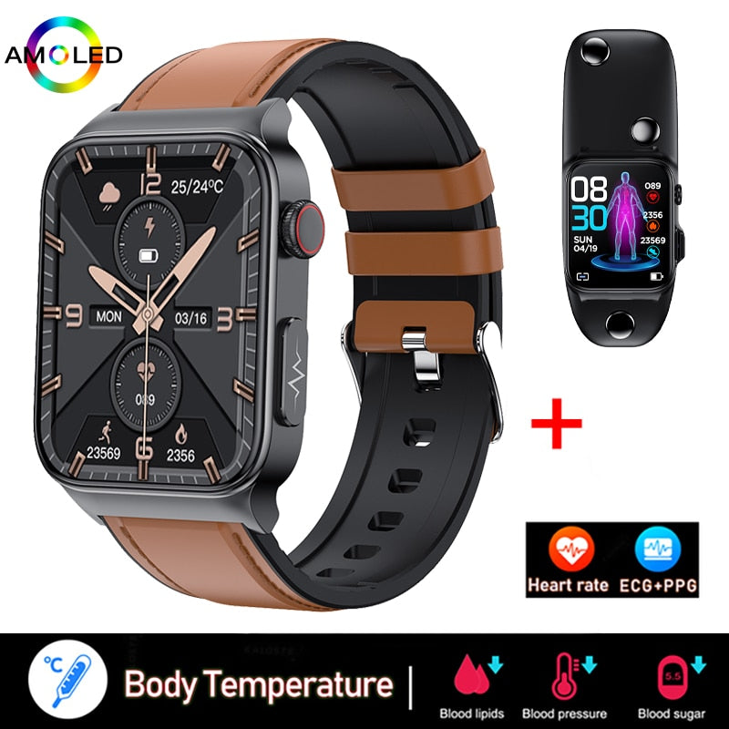 EKG + PPG Bluetooth Smart watch Fitness Tracker Sport Uhr Puls Armband Wasserdicht