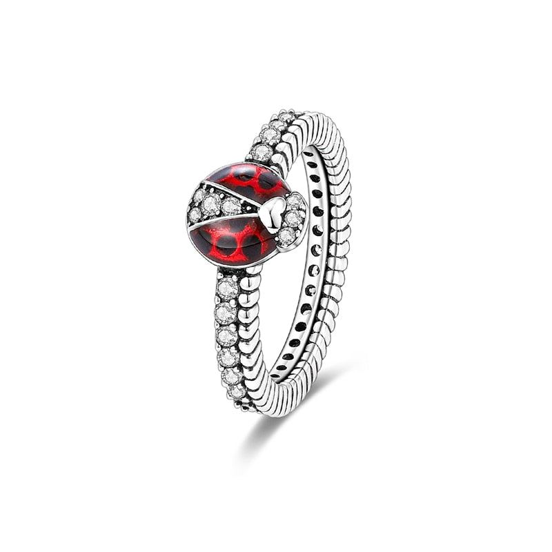 Massiv Sterling Silber 925 Ring filigran Fashion Damenring mit AAA Zirkonia