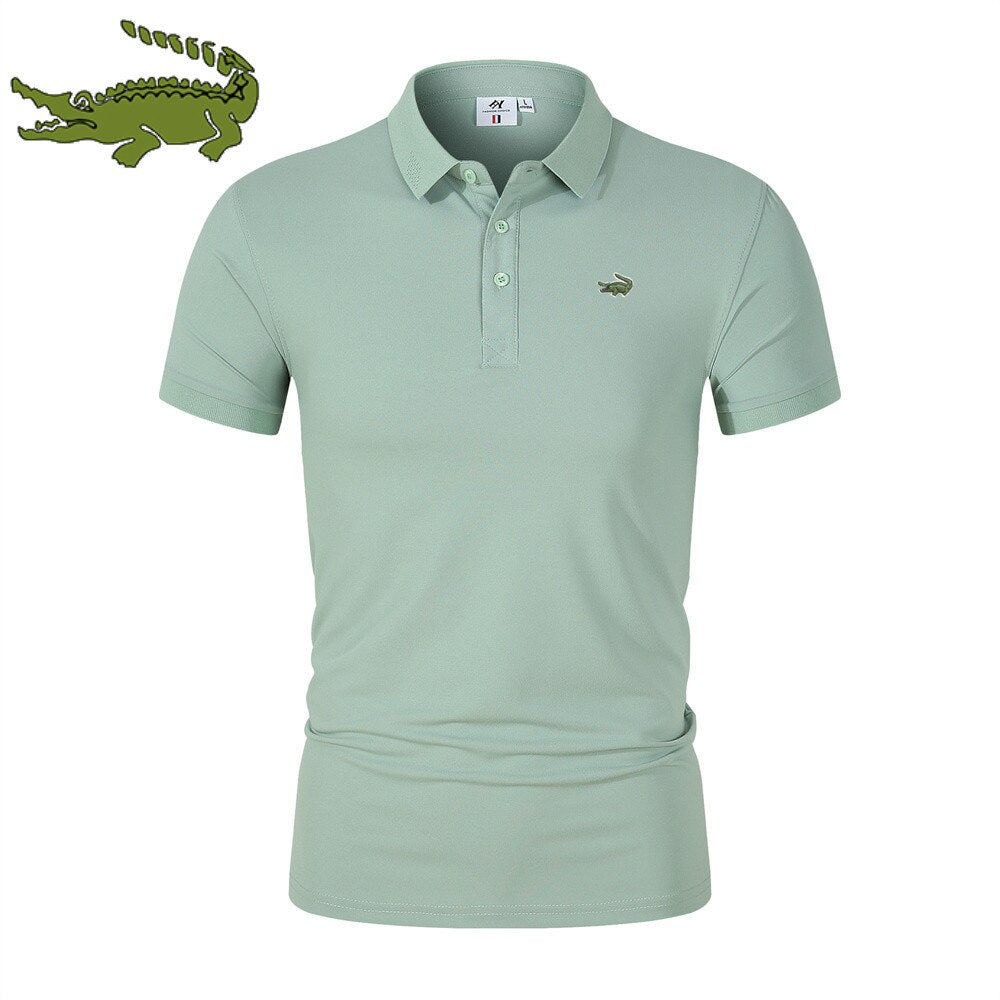Männer Poloshirt Kontrast Kragen Polo Kurzarm Slim Fit Hemd Polohemd T-Shirt NEU