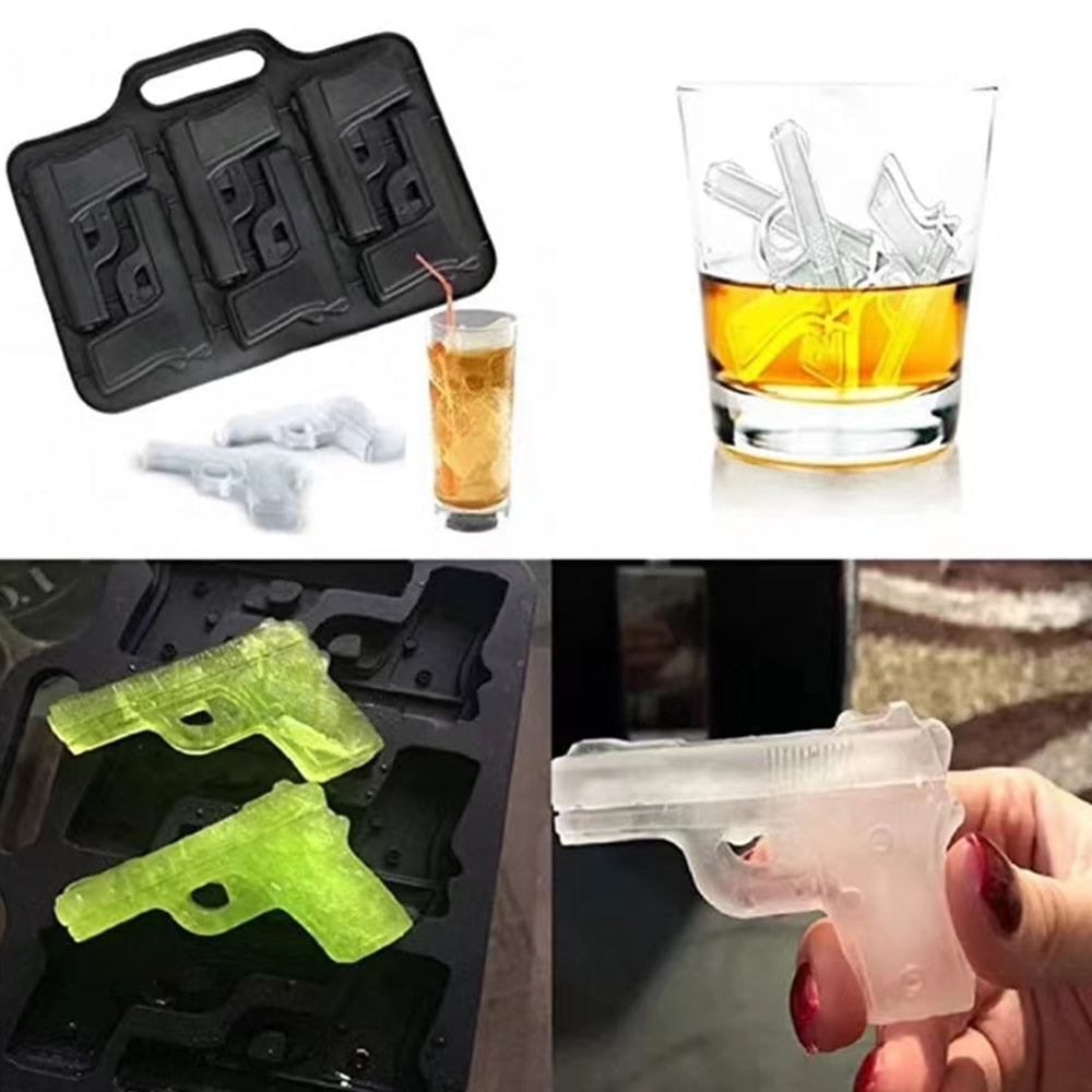 3D Silikon Eiswürfelform Totenkopf Skull Party Eiswürfel Cocktails Whiskey