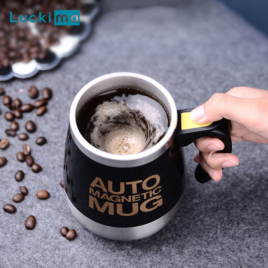 Selbstrührende Tasse Magic Mug Selbstrührender Becher automatisch Edelstahl