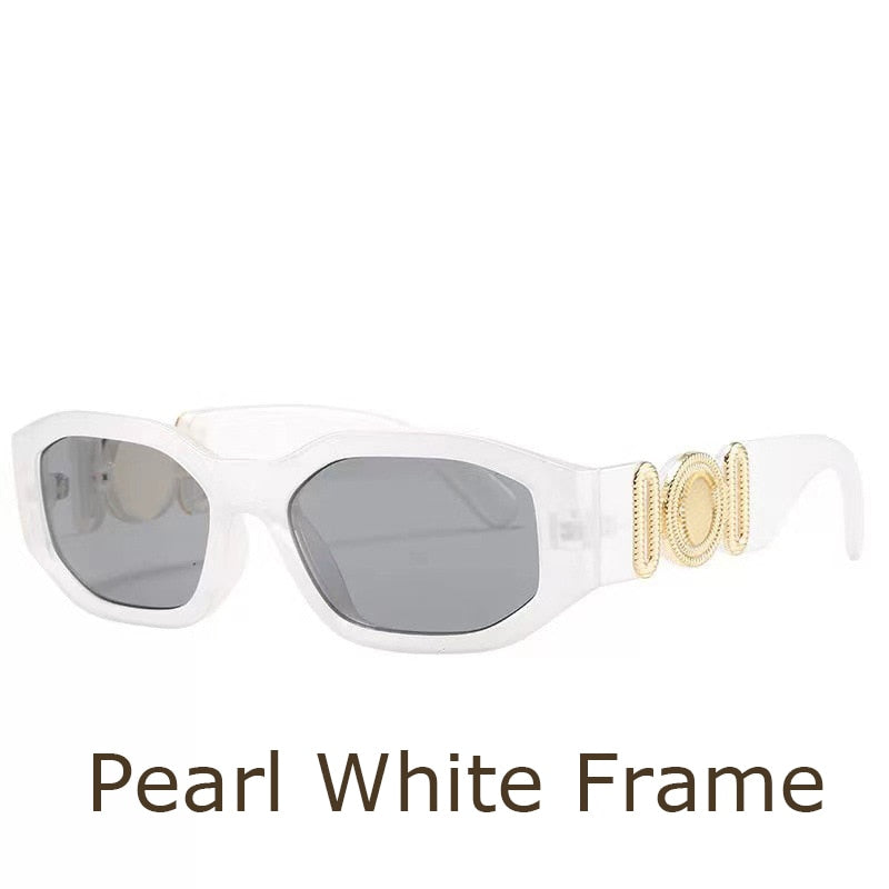 Designer Sonnenbrille Damen Herren Quadratische Übergröße Gläser Vintage UV400