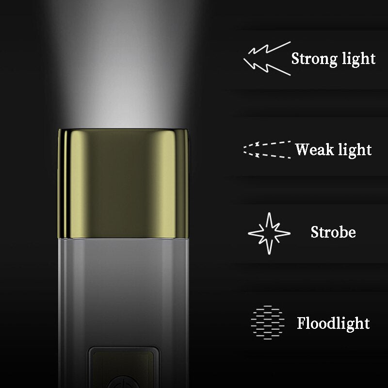 Power Bank Tragbares USB Akku Ladegerät Mit Taschenlampe Camp Licht