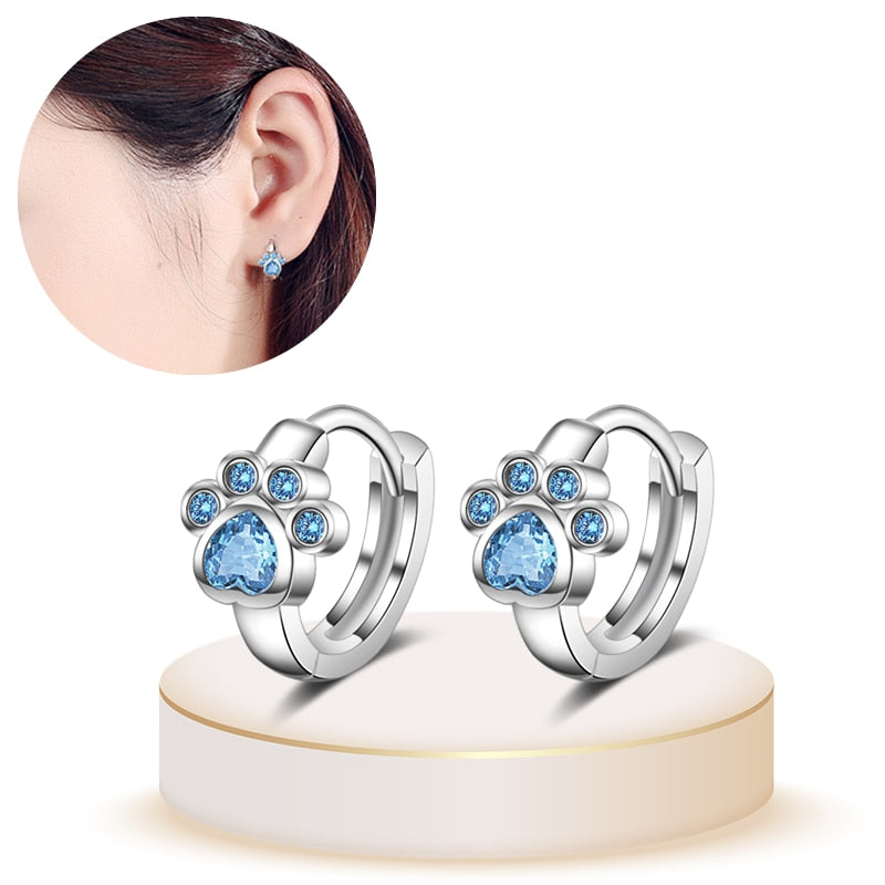 1 Paar Creolen aus 925 sterling Silber Ohrringe Ohrschmuck Zirkonia Ohrstecker