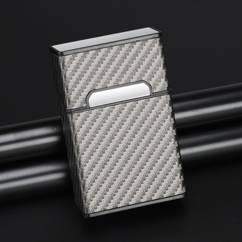 Zigarettenetui Etui 20 Zigaretten Dose Metall Box Mini Kunst Leder