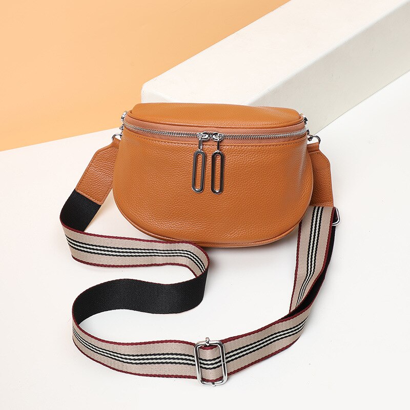 ECHT LEDER CROSSOVER BAUCHTASCHE HÜFTTASCHE UMHÄNGETASCHE BODYBAG NEU