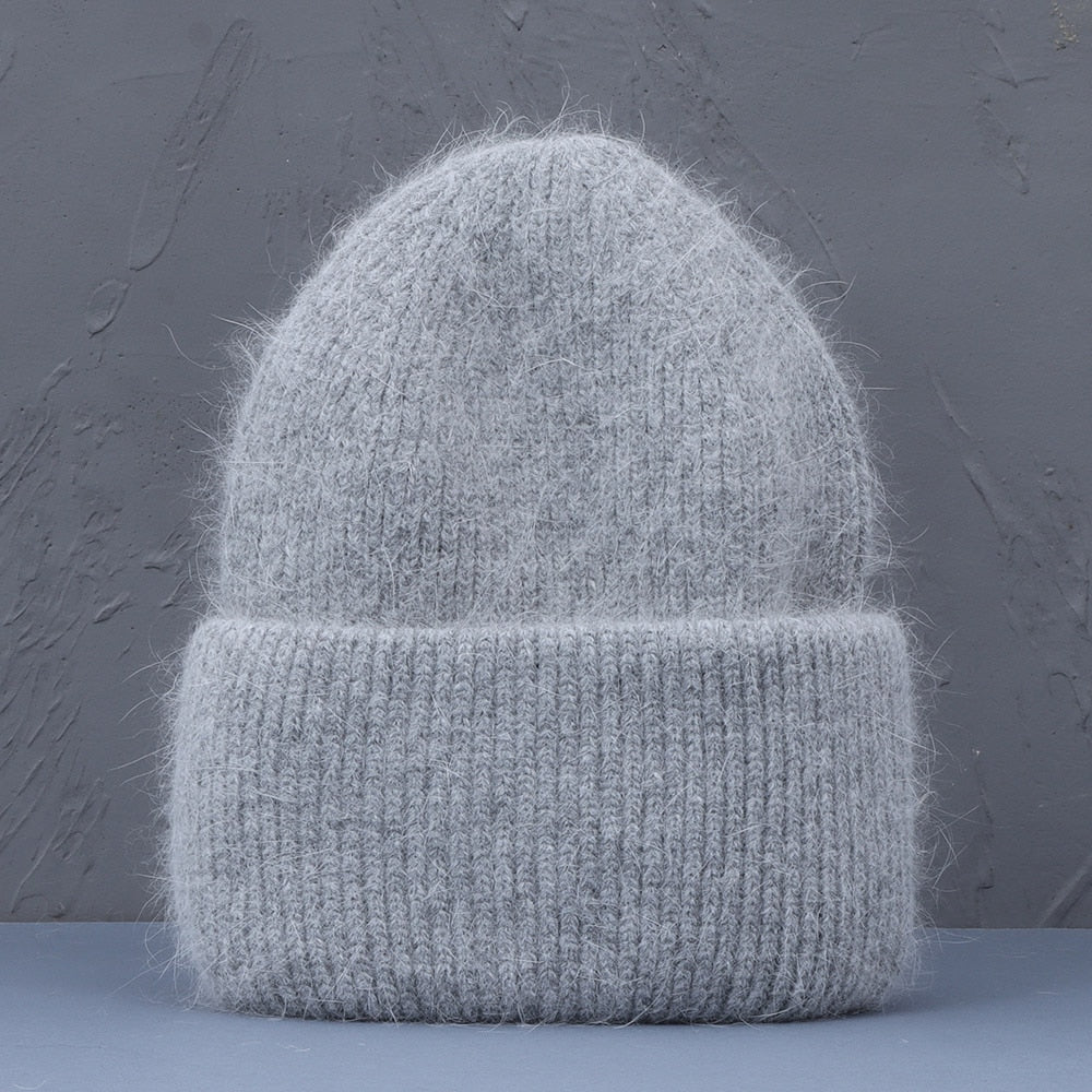 Warme Damen Wintermütze Woll Mütze Strickmütze Kappe Hut Unisex