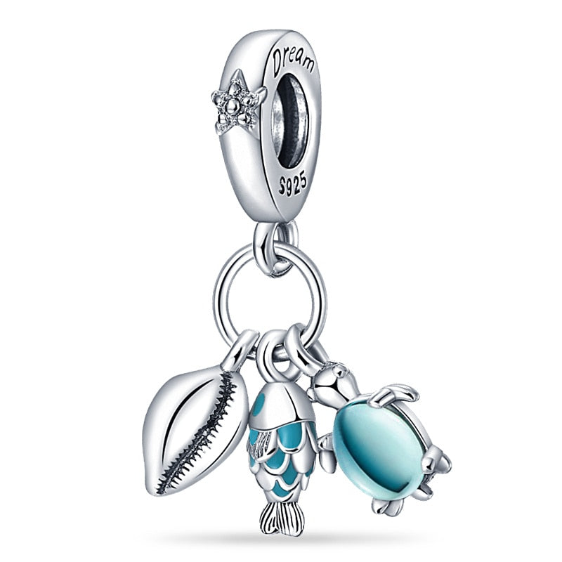 Charms Anhänger 925 Sterling Silber Charm Armband verschiedene Themen Damen Geschenk