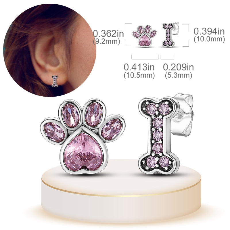 1 Paar Creolen aus 925 sterling Silber Ohrringe Ohrschmuck Zirkonia Ohrstecker