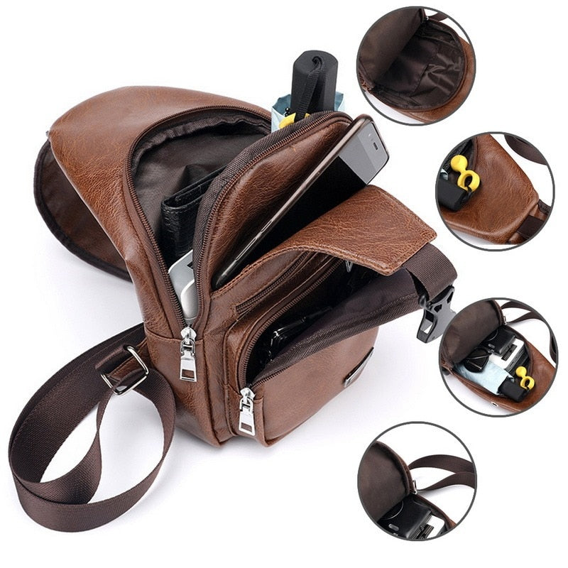 Brusttasche CROSSOVER Bauchtasche Hüfttasche Umhängetasche BODYBAG Rucksack