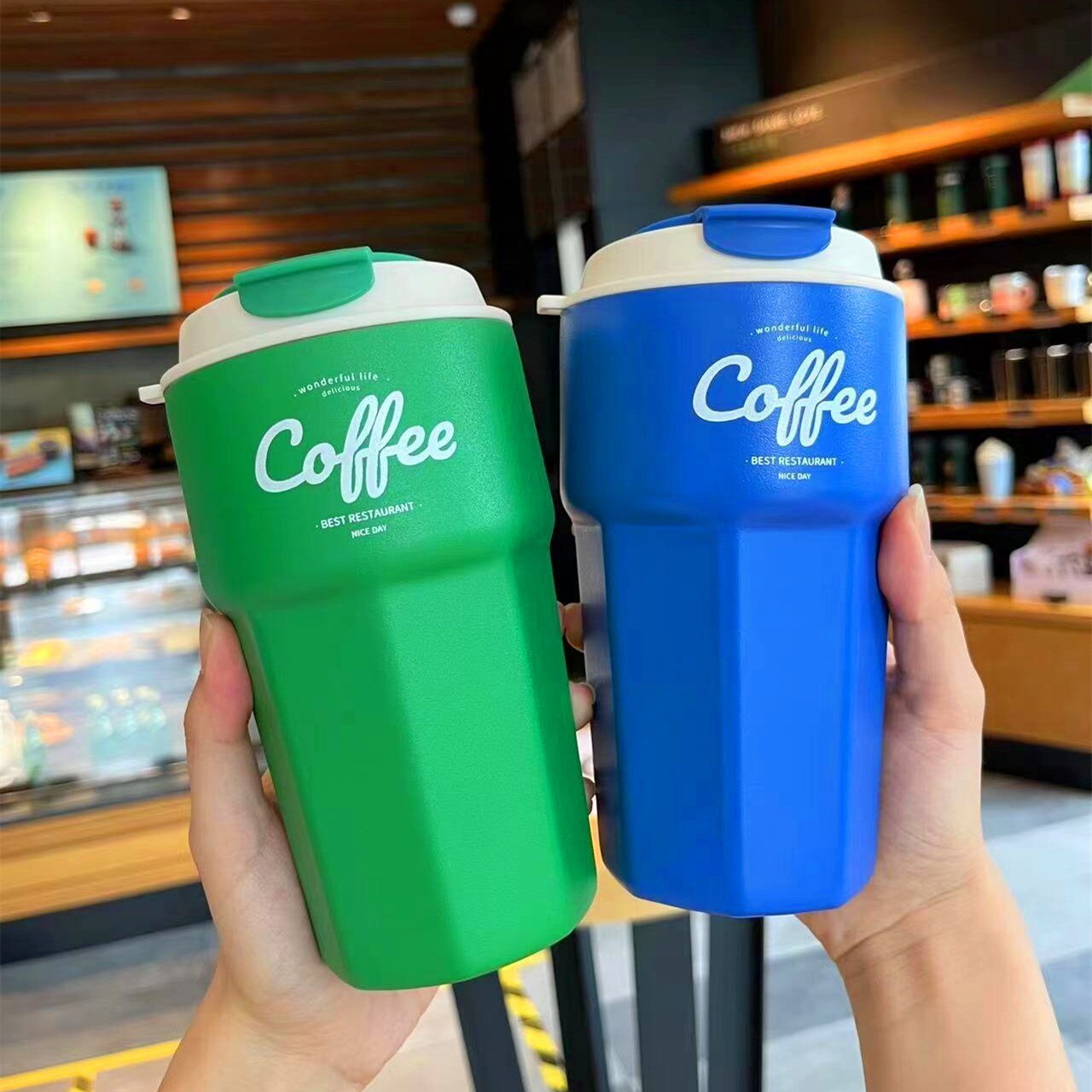 MUG Isolierbecher Auto Thermobecher to go 420/620 ML Spülmaschinengeeignet Edelstahl