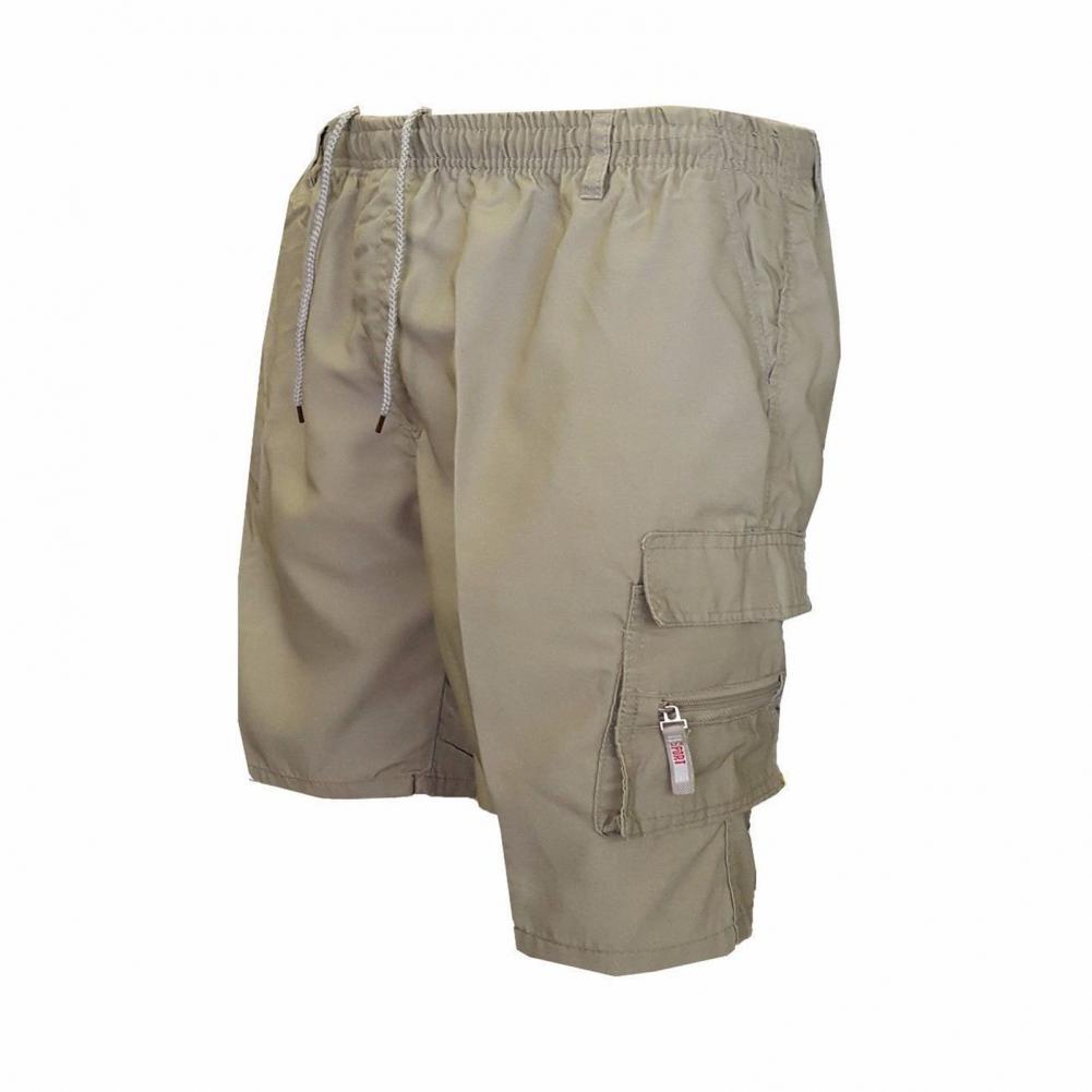 Herren knielange Shorts Bermuda Cargo Pants Vintage Casual Capri Kurze Hose