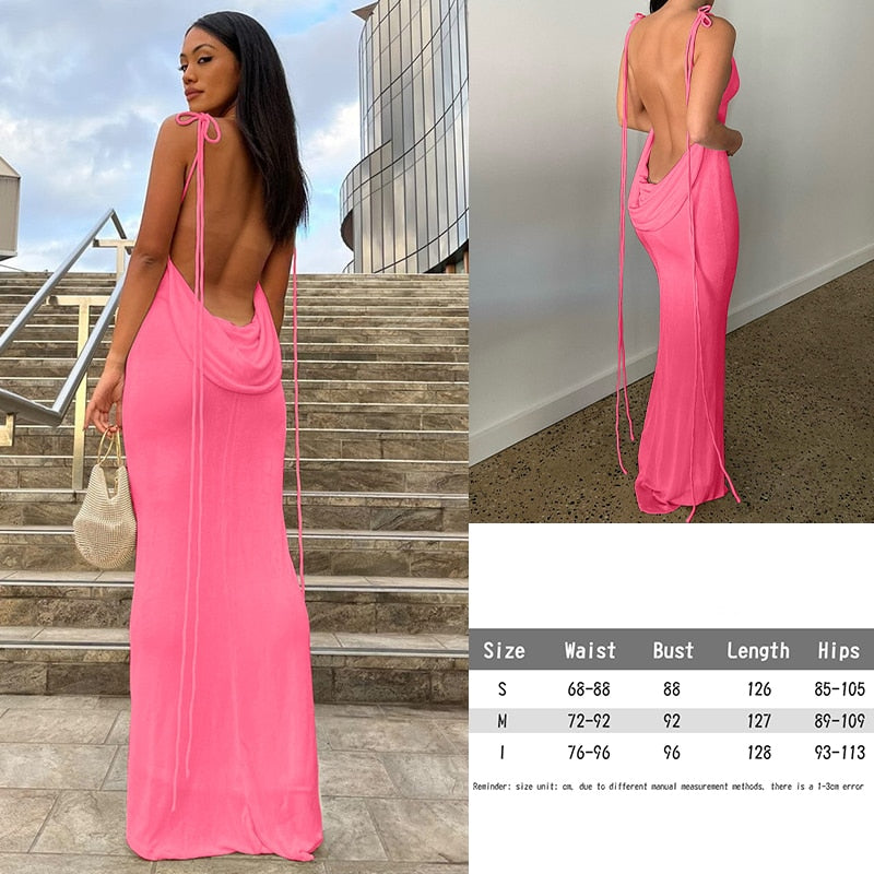 Damen Rückenfrei Sommer Partykleid Cocktail Abendkleid Kleid Clubwear