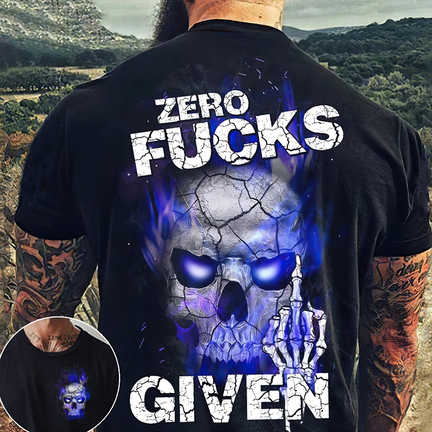 Herren Metal Skull 3D T-Shirt Rundhals Unisex Sommer Streetwear