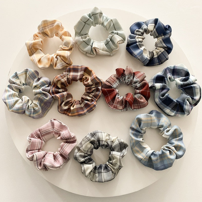 1/7 Stk/Set Haargummi Samt Haarband Zopfband Zopfgummi Velour XL Scrunchie Dick Matt