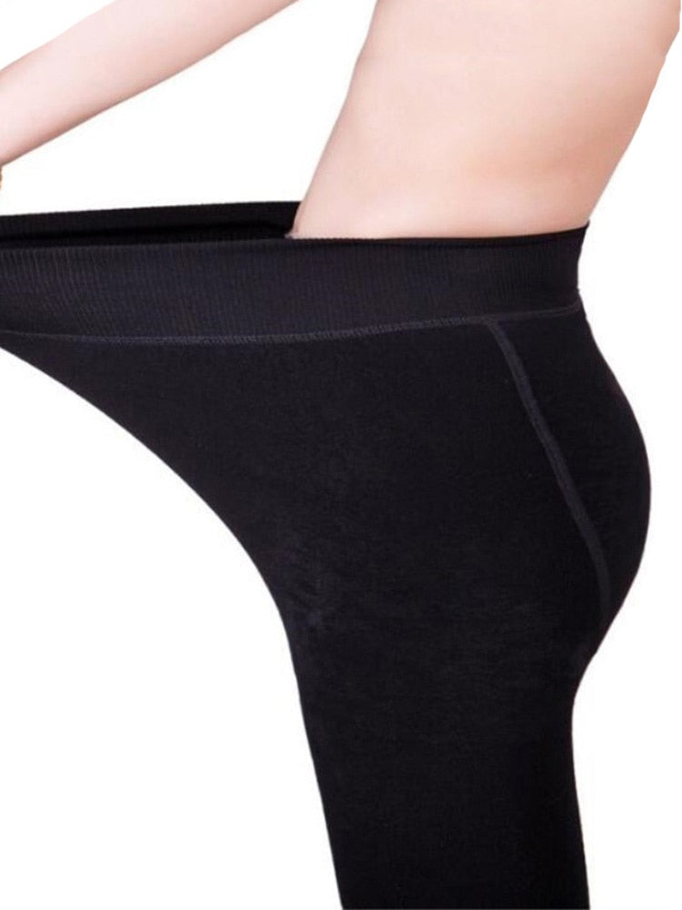 Winter Leggings Warm Thermo Hose Innenfleece Strumpfhose Frauen Blickdicht Hosen