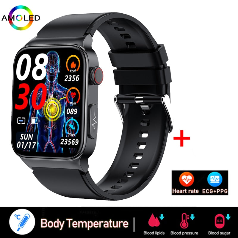 EKG + PPG Bluetooth Smart watch Fitness Tracker Sport Uhr Puls Armband Wasserdicht