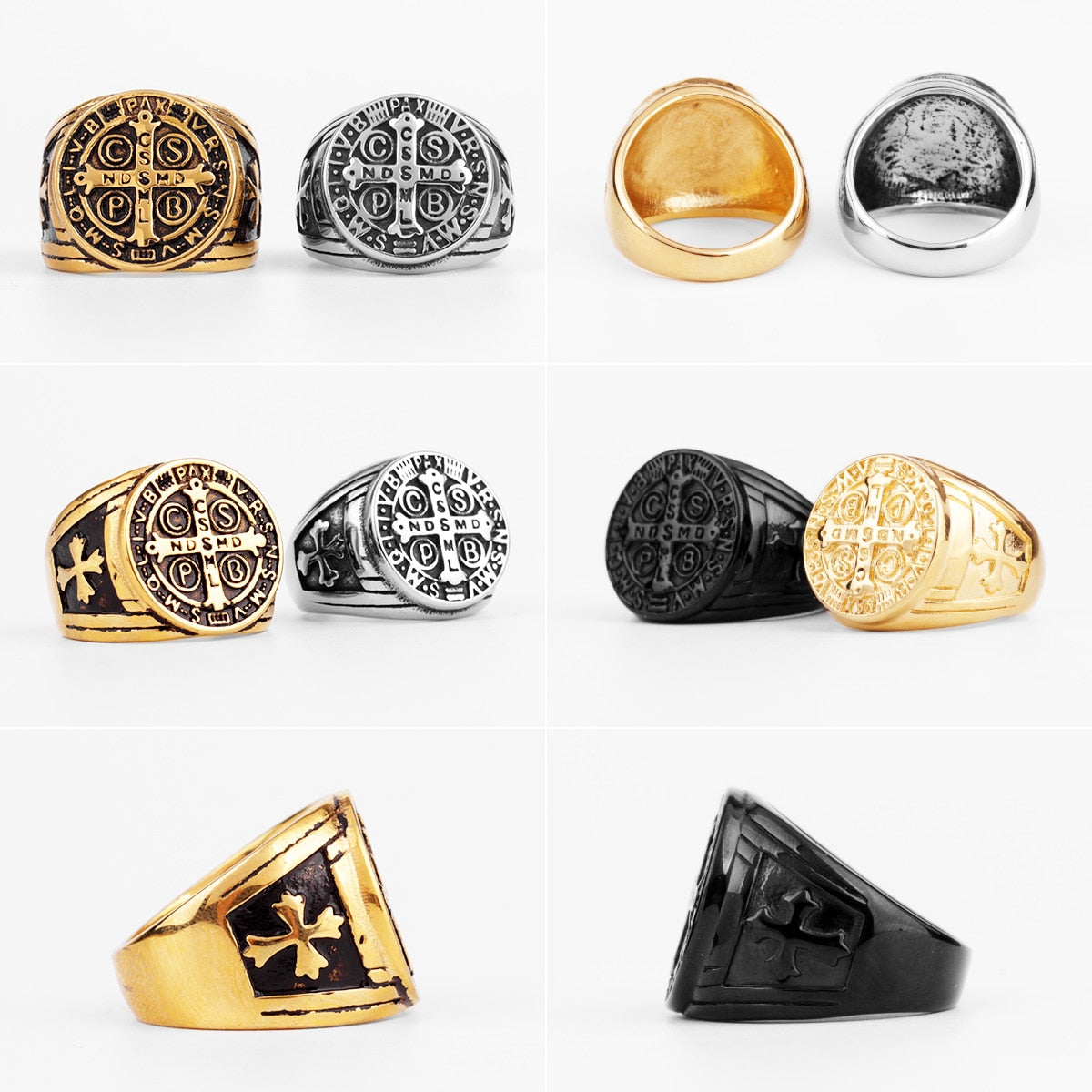 Edelstahl Herren & Damen Biker Rocker Spinning Ring Silber Skull Gothic