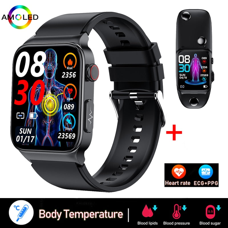 EKG + PPG Bluetooth Smart watch Fitness Tracker Sport Uhr Puls Armband Wasserdicht