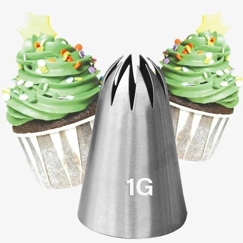 8 Stk Sahnetülle Spritztüllen Edelstahl für Kuchen und Süßwaren Küchenhelfer