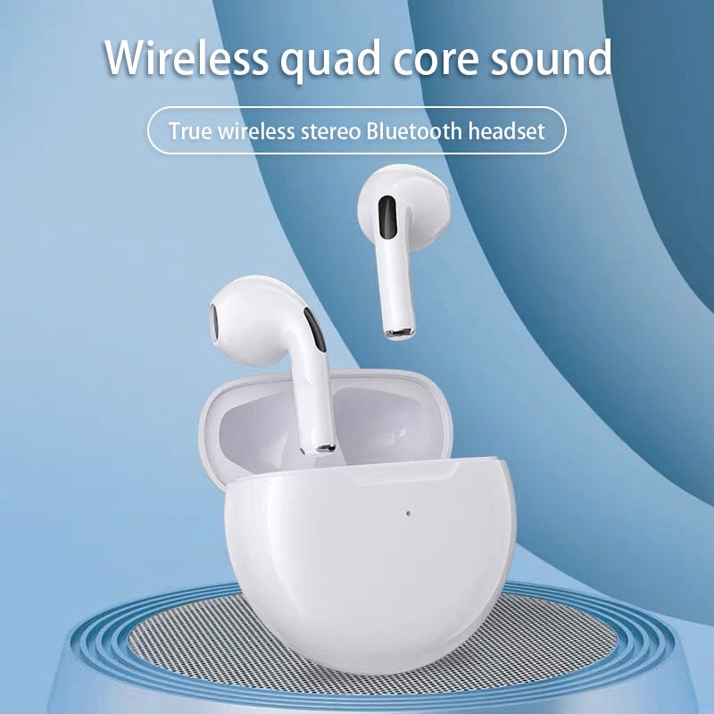 Air Pro 6 TWS Wireless Kopfhörer Bluetooth Control In-Ear Ohrhörer Wireless Headset Ladebox Earbuds
