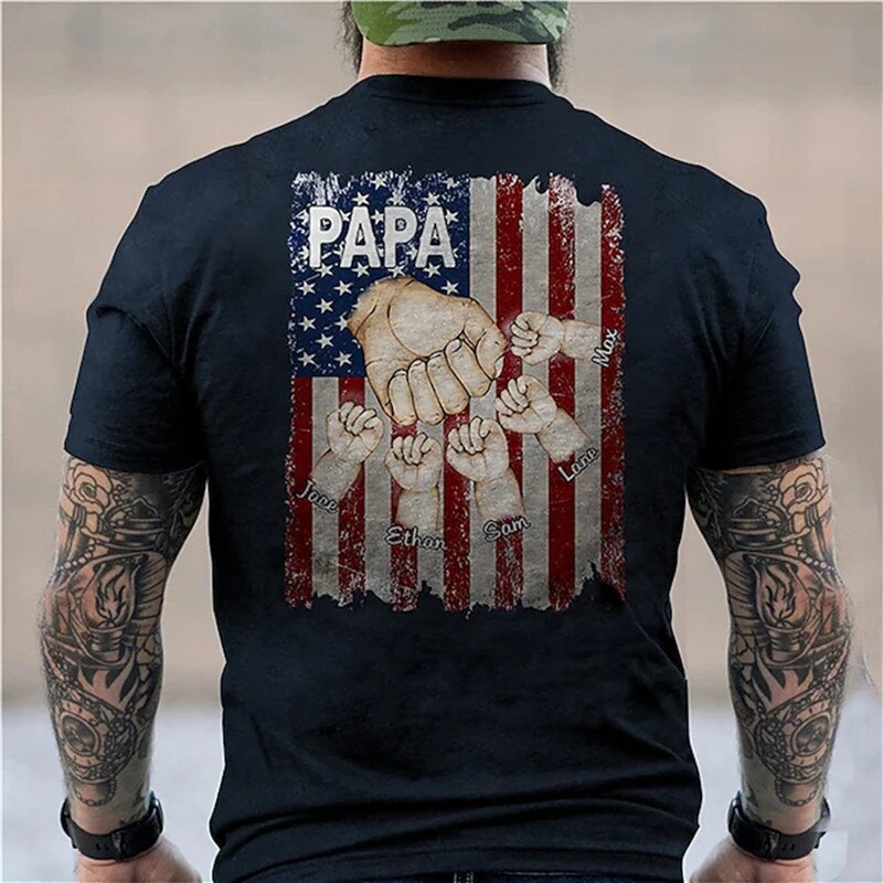 Herren  Metal Skull 3D T-Shirt Rundhals Unisex Sommer Streetwear