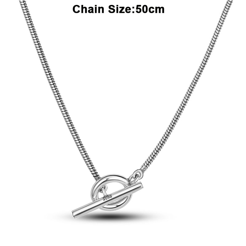 Massiv Sterling Silber 925 Panzerkette Fashion Halskette mit Zirkonia Anhänger Damen