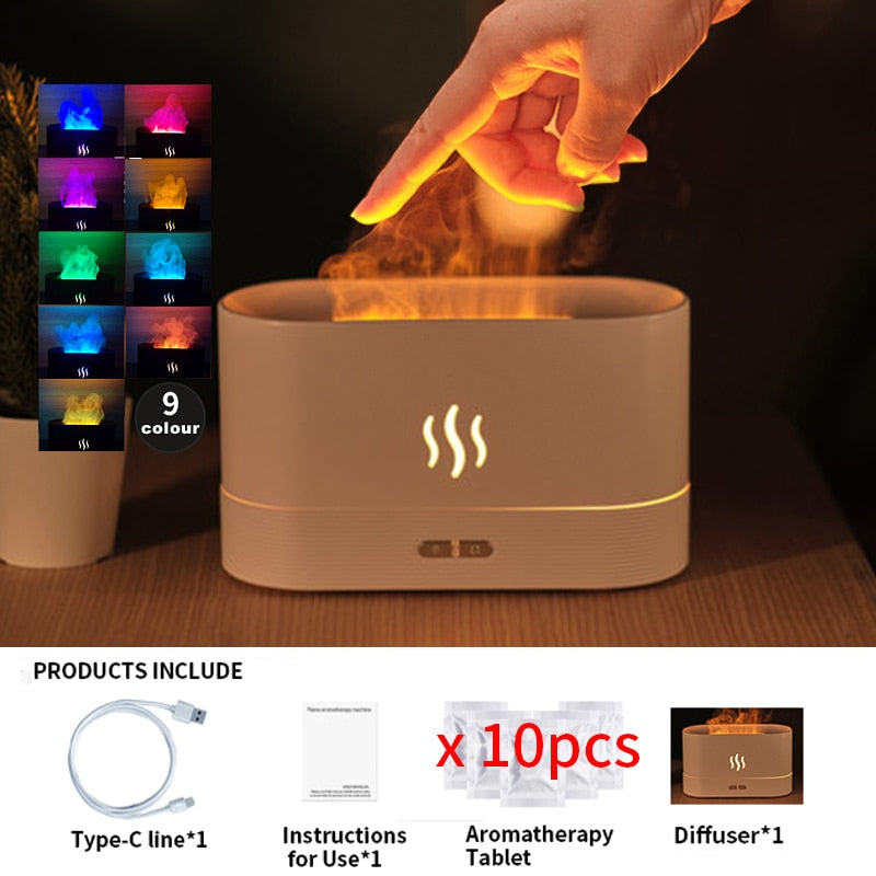 9 Farbe LED Licht Ultraschall Luftbefeuchter Aroma Diffuser Diffusor Humidifier