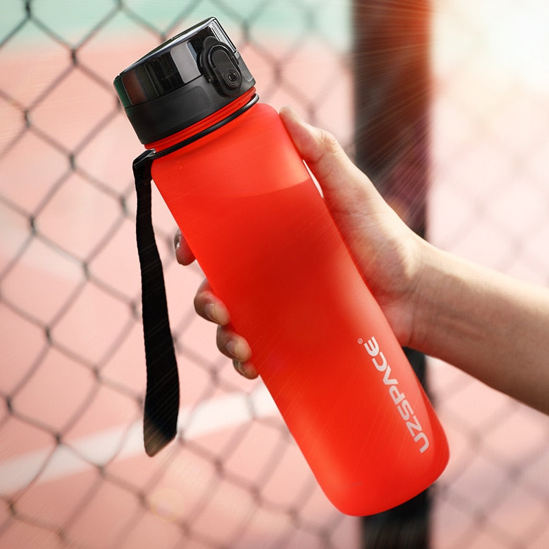 UZSPACE 1000ml Trinkflasche Sportflasche Wasserflasche Getränkeflasche BPA-frei Tritanflasche