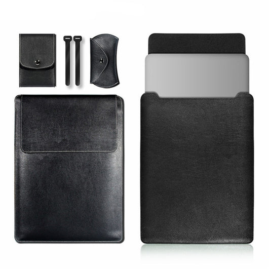 Leder Laptop Tasche Sleeve Hülle Case Cover für Macbook Air Pro 13.3 14 15 Zoll