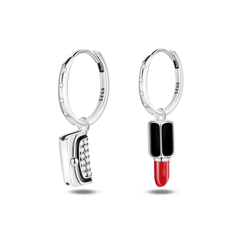 1 Paar Creolen aus 925 sterling Silber Ohrringe Ohrschmuck Zirkonia Ohrstecker