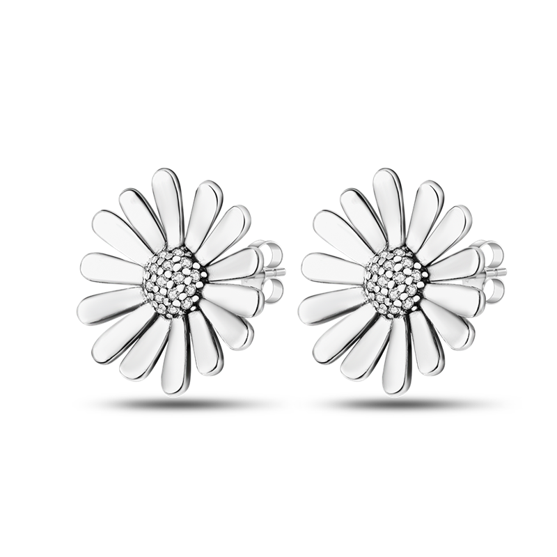 1 Paar Creolen aus 925 sterling Silber Ohrringe Ohrschmuck Zirkonia Ohrstecker