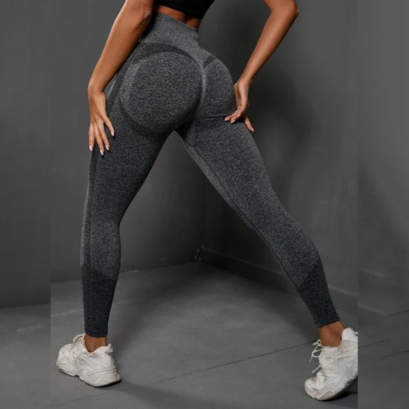 Yoga Leggings Push Up Damen Sport Hose Fitness Gym Stretch Leggins Jogginghose