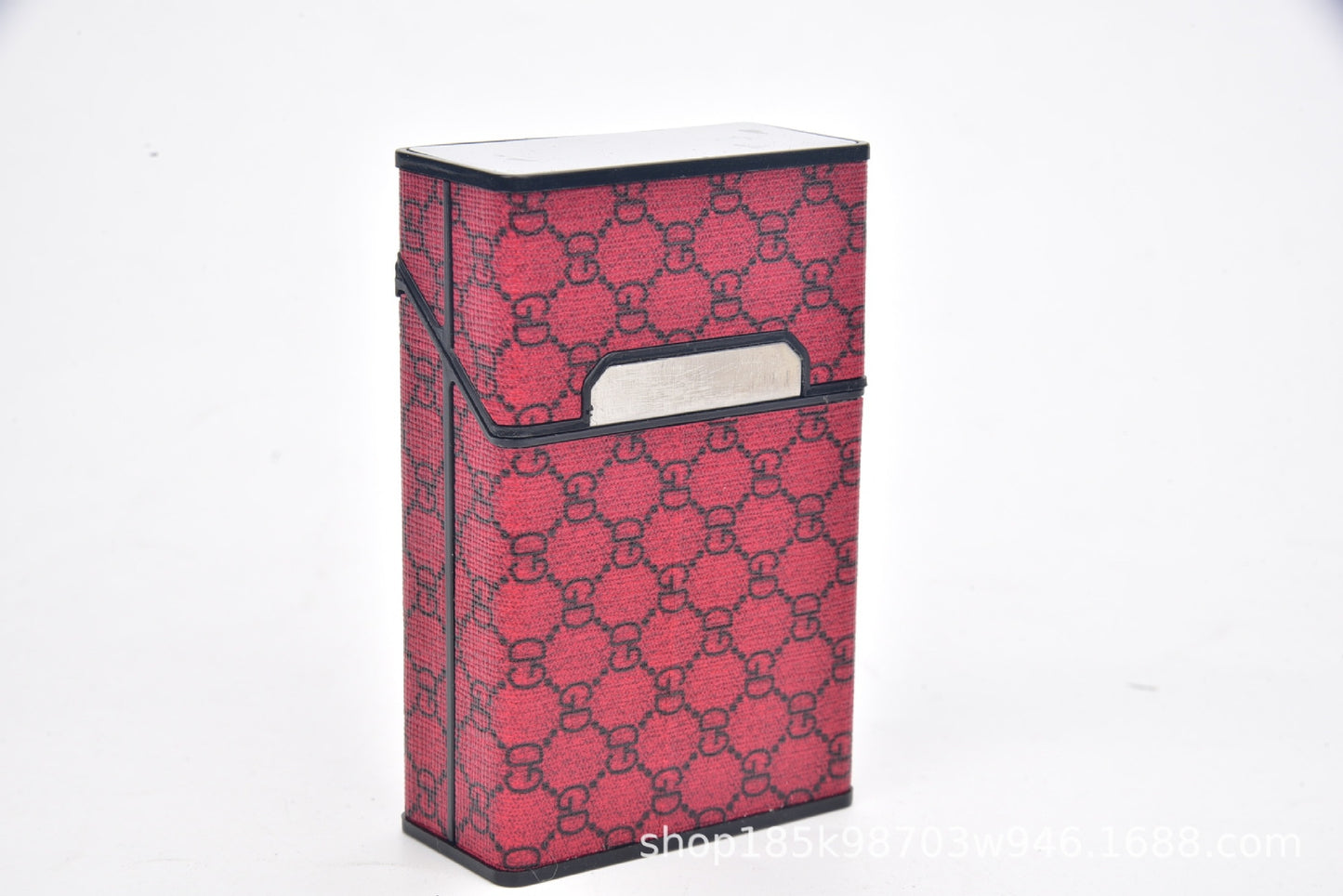 Zigarettenetui Etui 20 Zigaretten Dose Metall Box Mini Kunst Leder