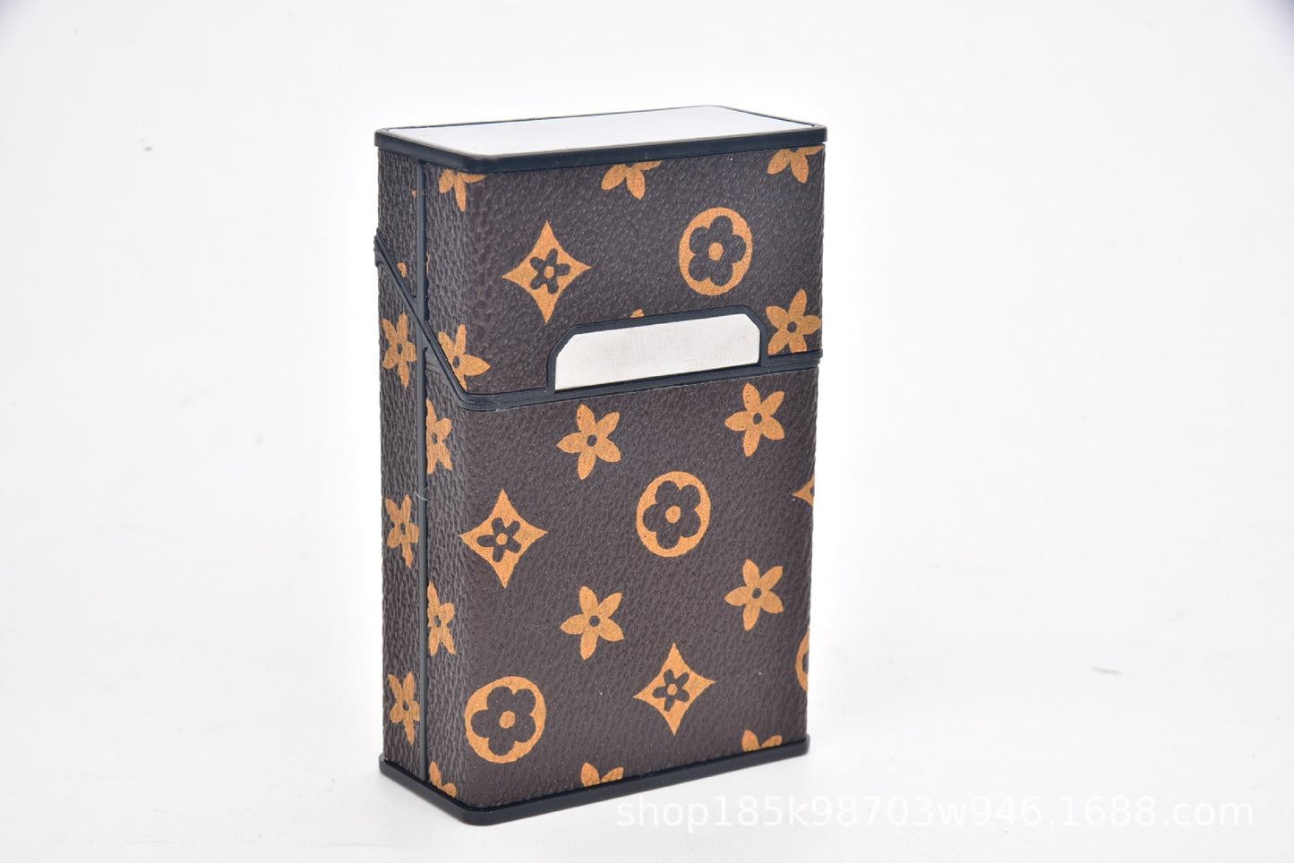 Zigarettenetui Etui 20 Zigaretten Dose Metall Box Mini Kunst Leder